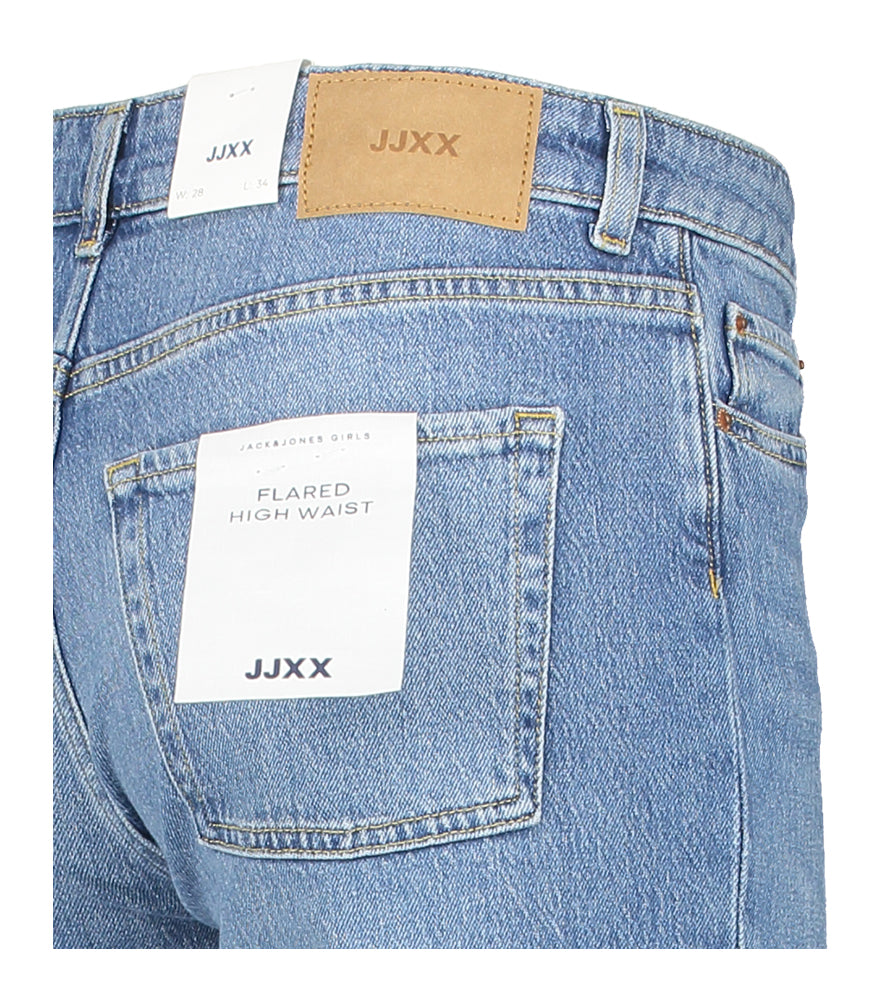 Blauwe flared jeans met hoge taille JJXX