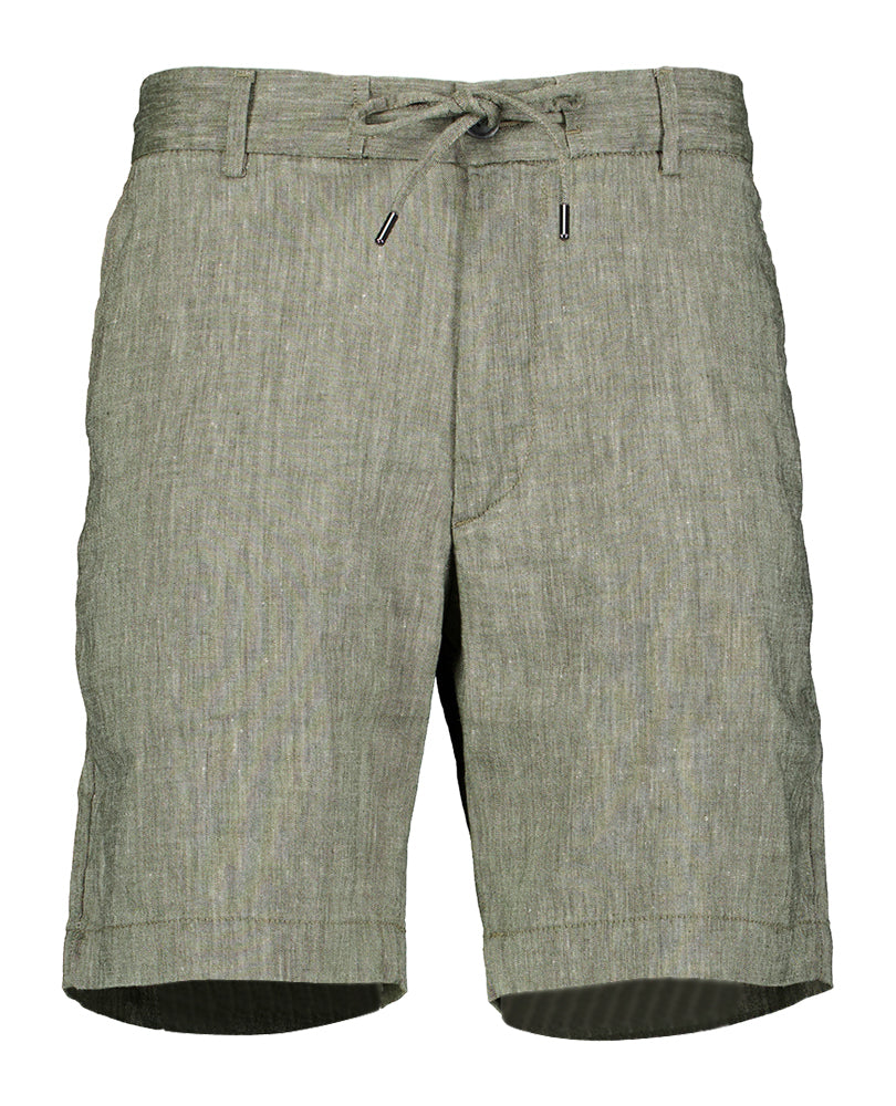 Short en lin vert foncé Kane Boss