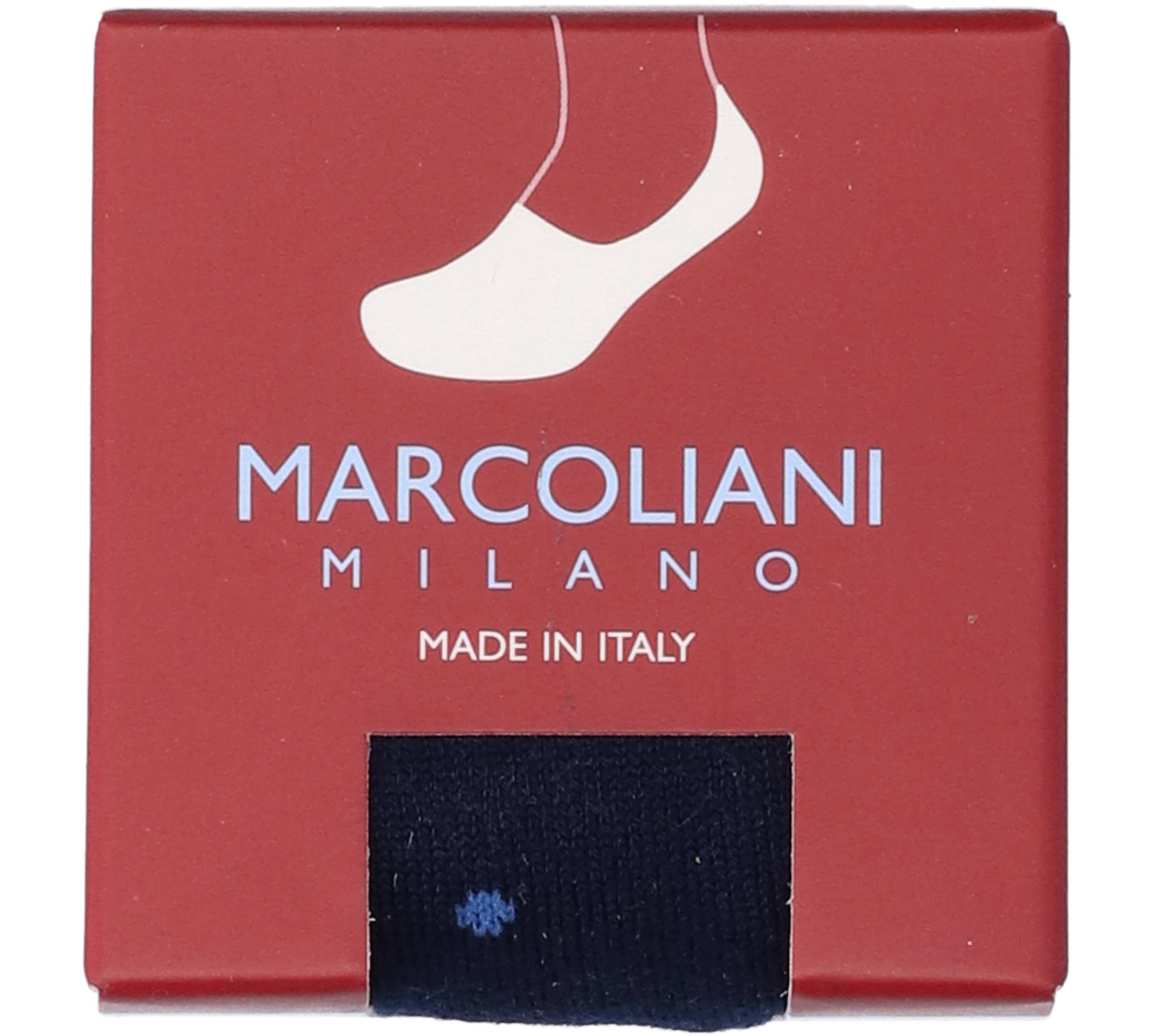 Chaussettes courtes bleu foncé Marcoliani