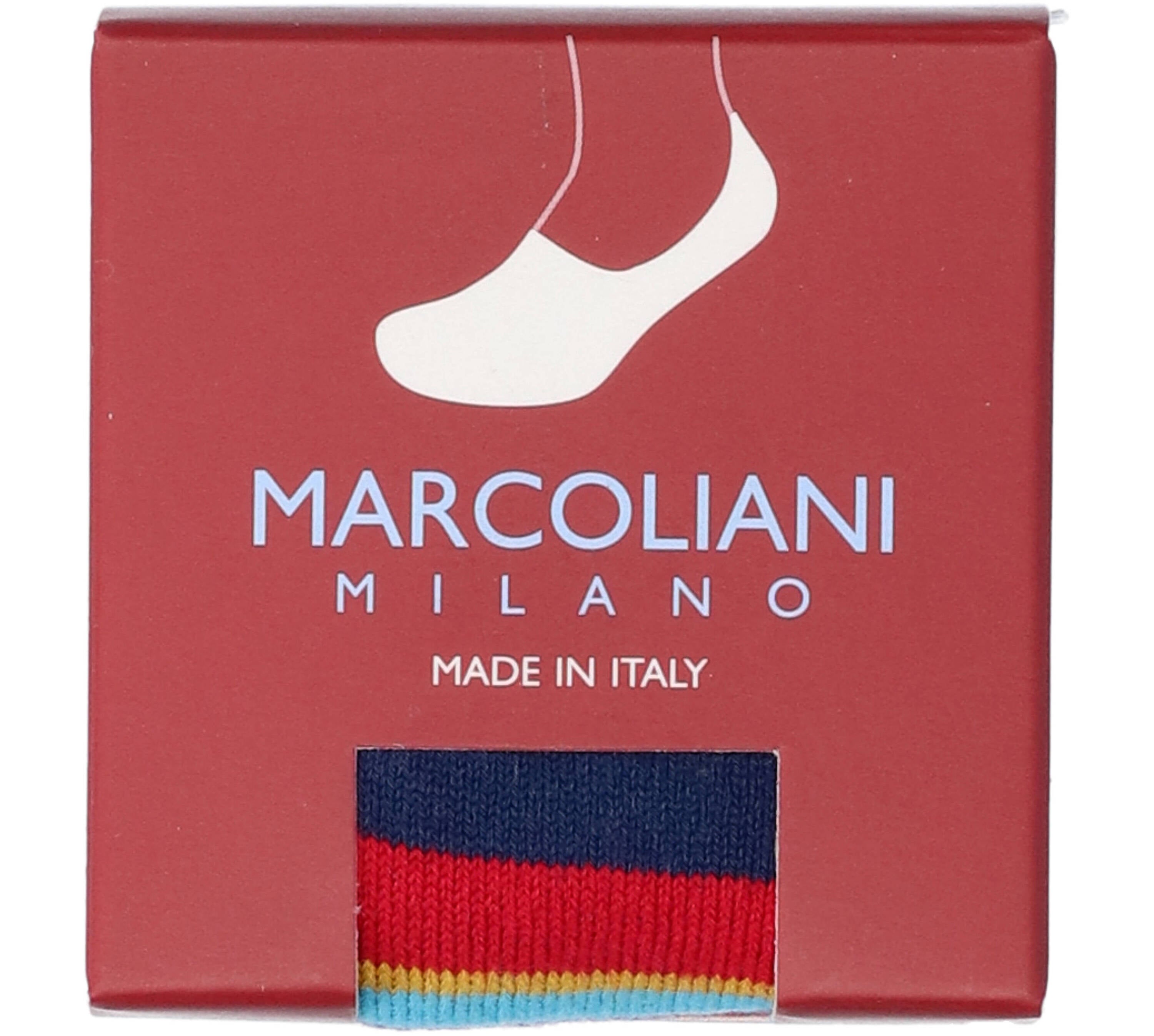 Chaussettes à rayures multicolores Marcoliani