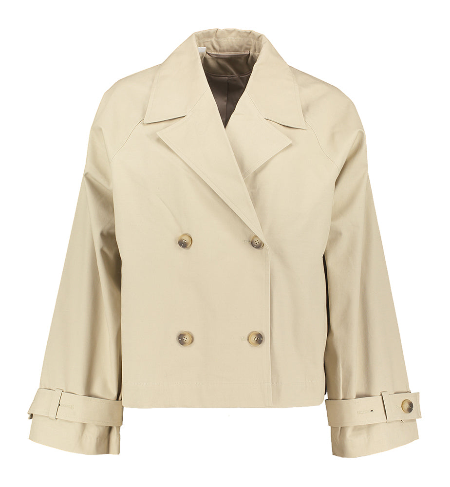 Korte beige trenchcoat Selected