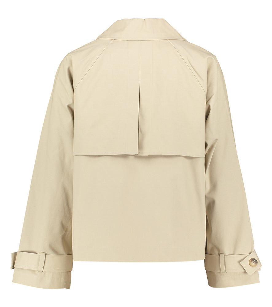 Korte beige trenchcoat Selected