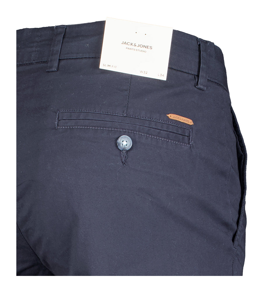 Chino bleu foncé coupe slim Jack &amp; Jones