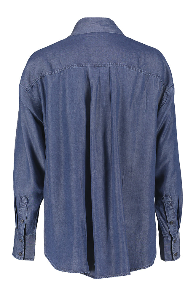 Chemisier en denim bleu foncé Janna Selected