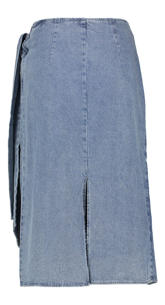 Jupe portefeuille en jean Naomi Les Soeurs