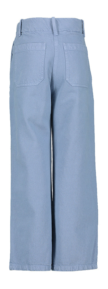 Blauwe straight fit broek met hoge taille Alaia Morley