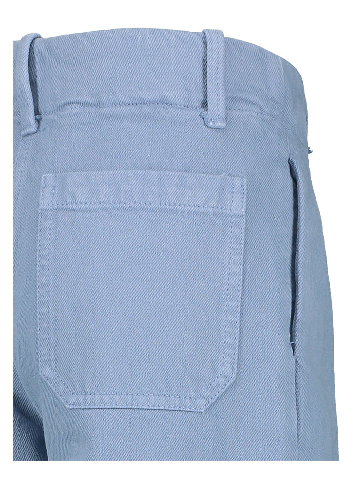 Blauwe straight fit broek met hoge taille Alaia Morley