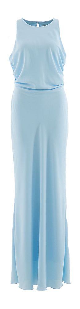 Robe longue bleu clair sans manches Rinascimento