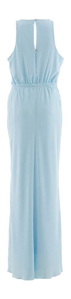Robe longue bleu clair sans manches Rinascimento