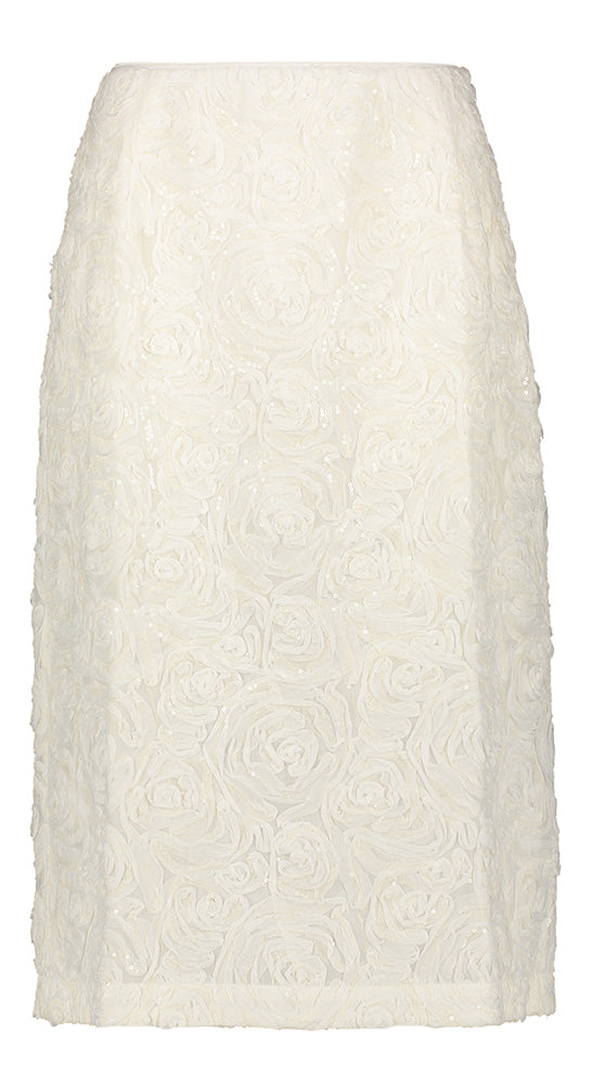 Jupe blanche à motif floral Samina Baum Und Pferdgarten