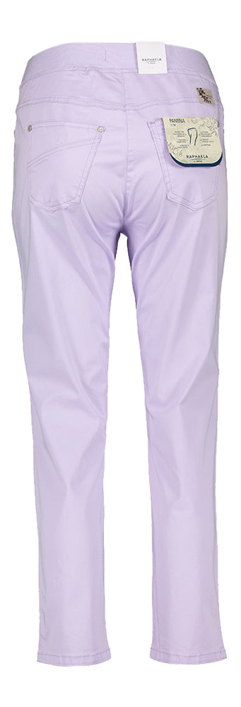 Lila slim fit broek met elastiek Pamina Raphaela By Brax