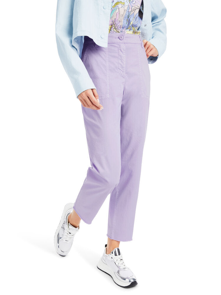 Pantalon violet à poches plaquées Marccain Sport