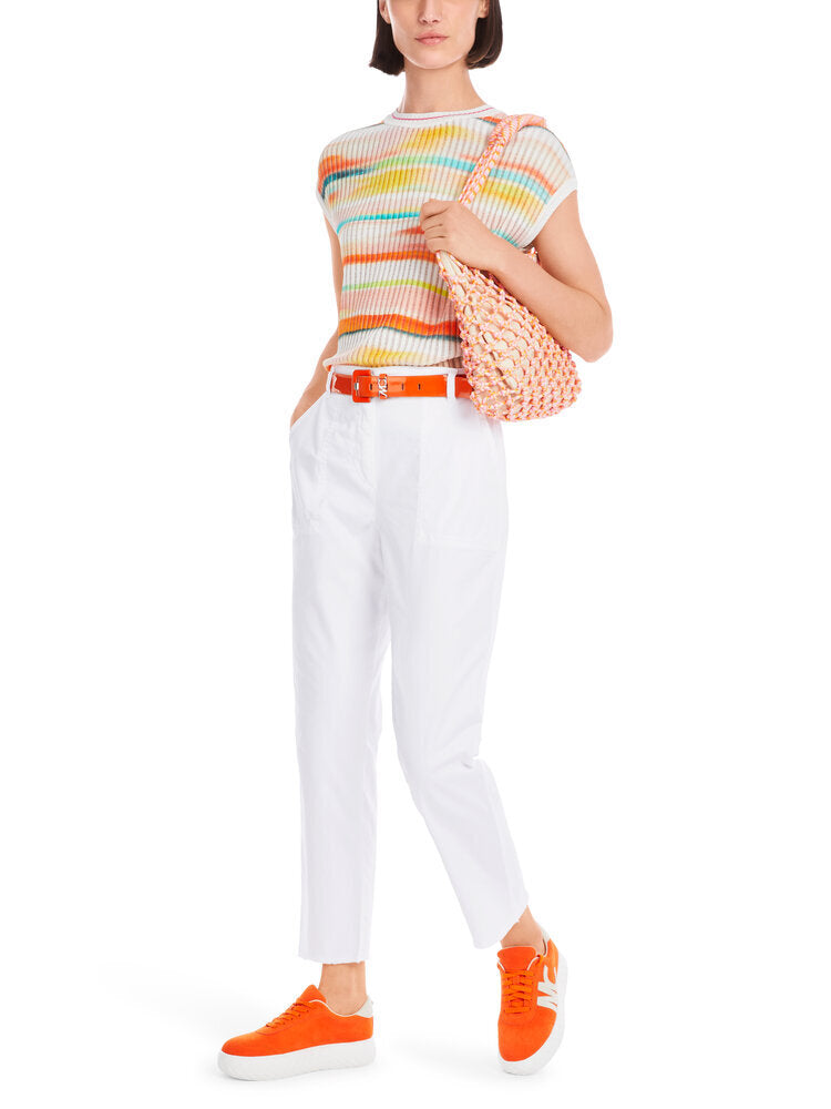 Witte slim fit broek Marccain Sport