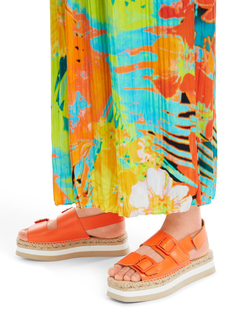 Pantalon multicolore à plis et élastique Marccain Sport