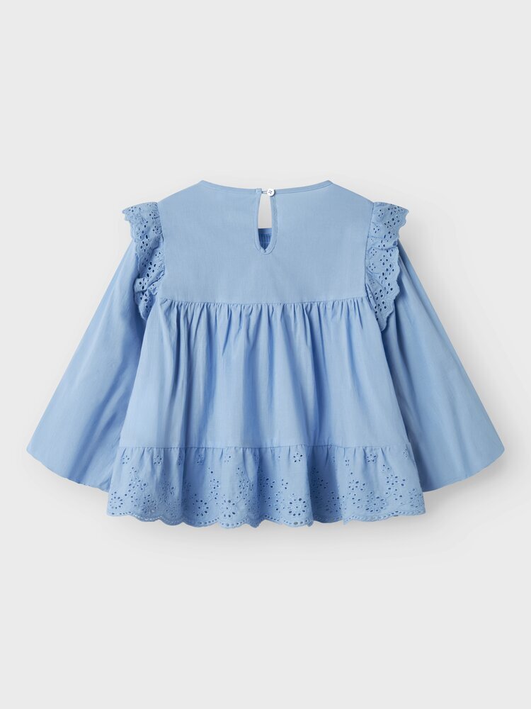 T-shirt en dentelle bleu clair - Nommez-le