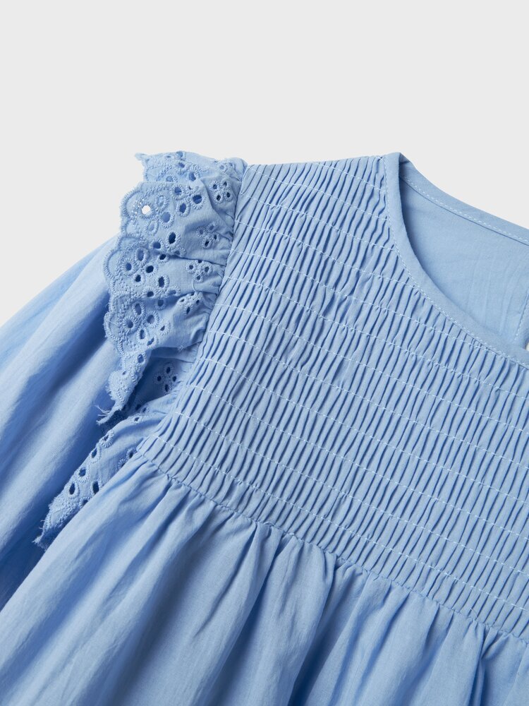 T-shirt en dentelle bleu clair - Nommez-le