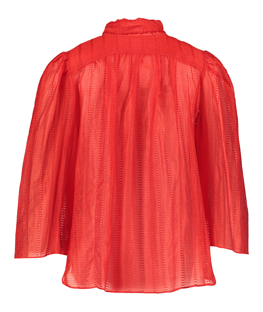 Rood doorzichtige bloes Stella Nova