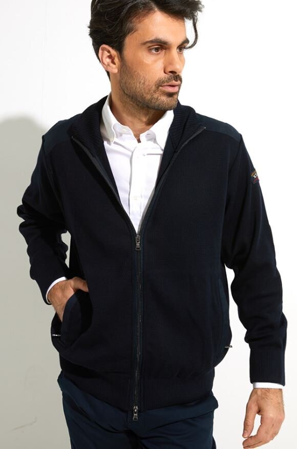 Gilet zippé bleu foncé Paul &amp; Shark