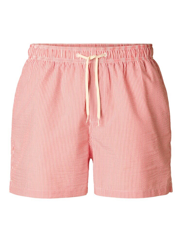 Rode gestreepte zwemshort Selected
