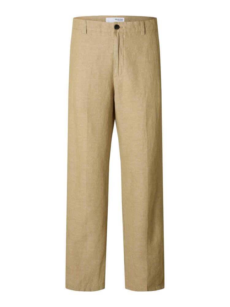 Pantalon en lin beige sélectionné