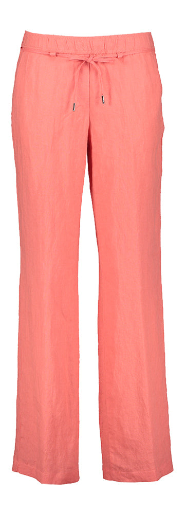 Watermeloen kleurige linnen broek Brax