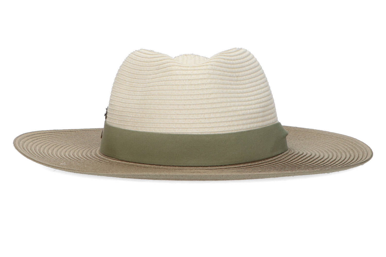 Chapeau Fedora ivoire/olive style vignoble