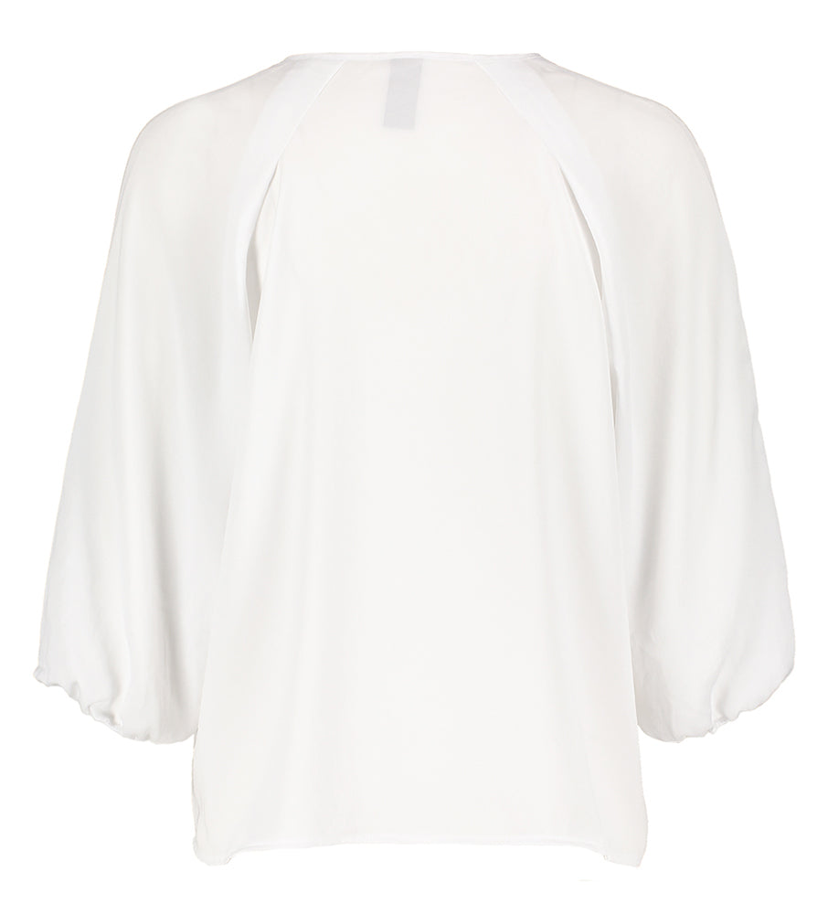 Witte bloes met v-hals Marc Cain collections