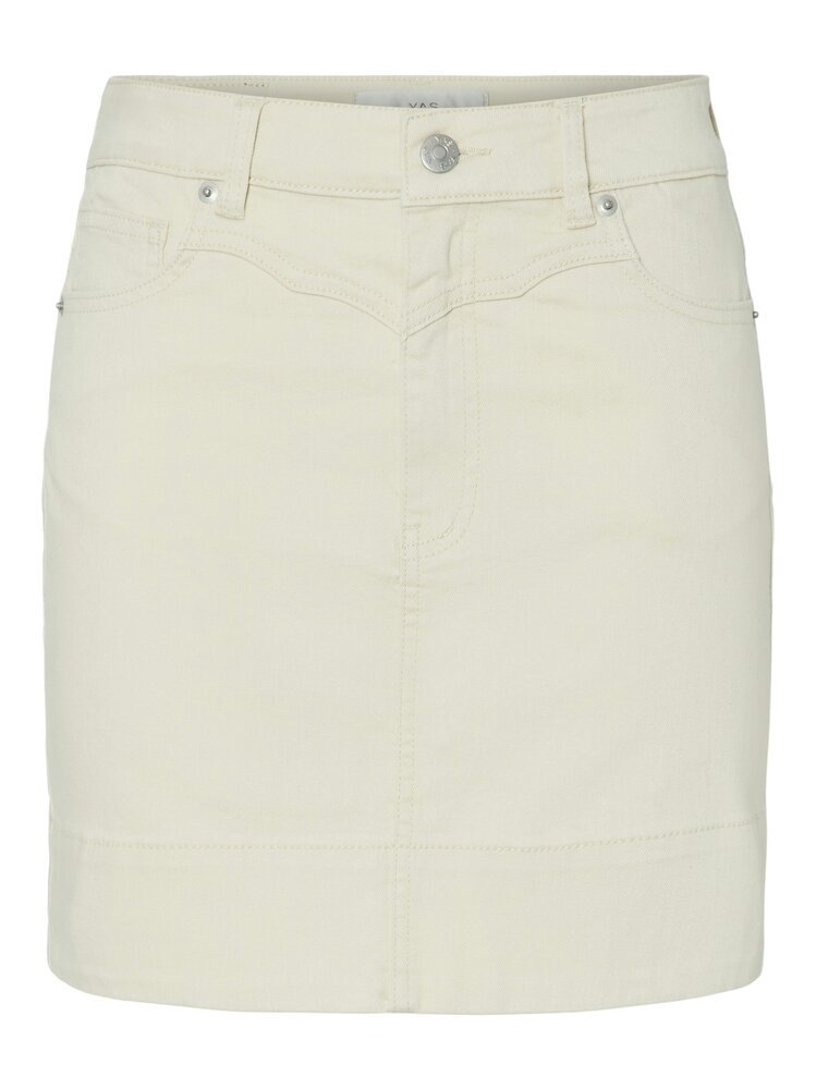 jupe courte en jean beige Yasdirma YAS