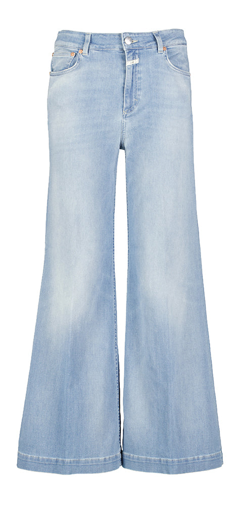 Lichtblauwe wide fit jeans Glow-Up Closed