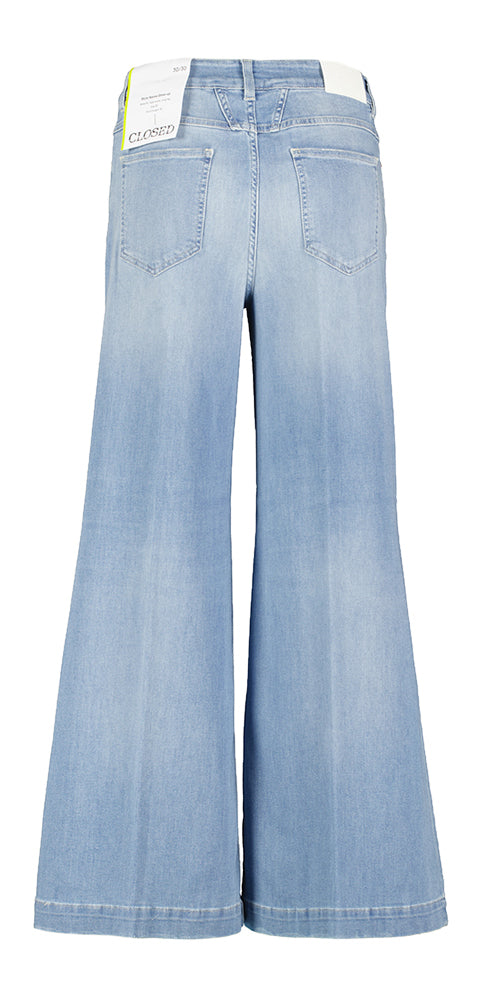 Lichtblauwe wide fit jeans Glow-Up Closed