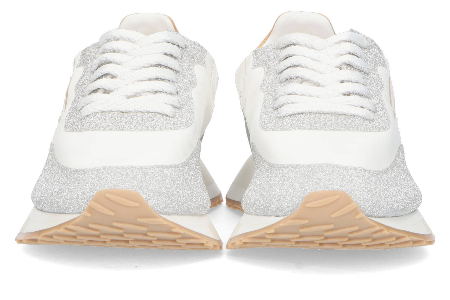 Baskets basses à paillettes argentées Ghoud