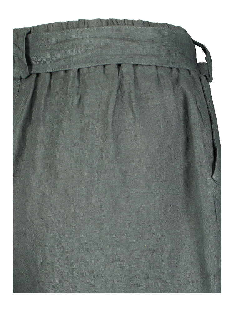Grijze short linnen June By-Bar