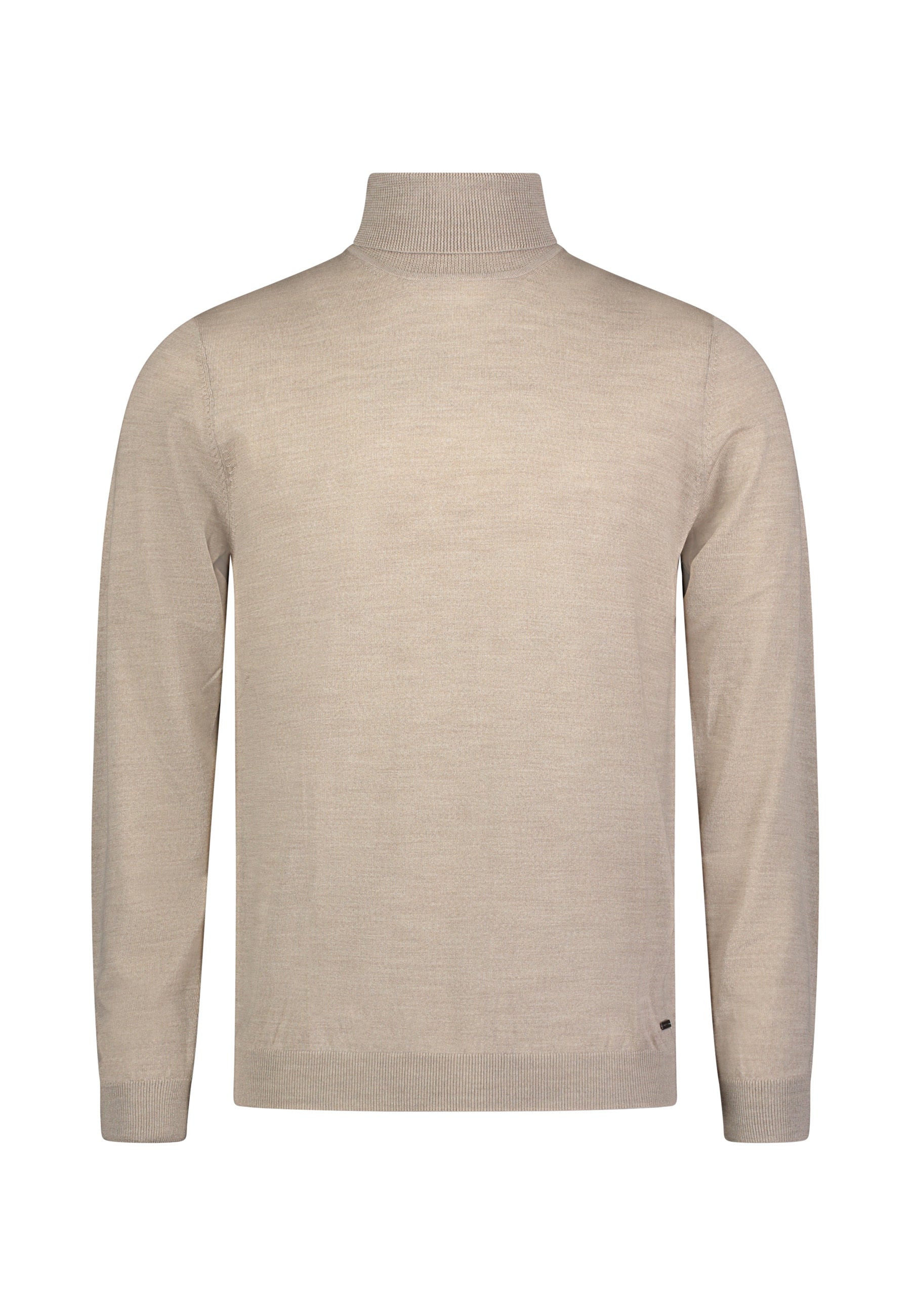 Lichtbeige trui met rolkraag Herren Roy Robson