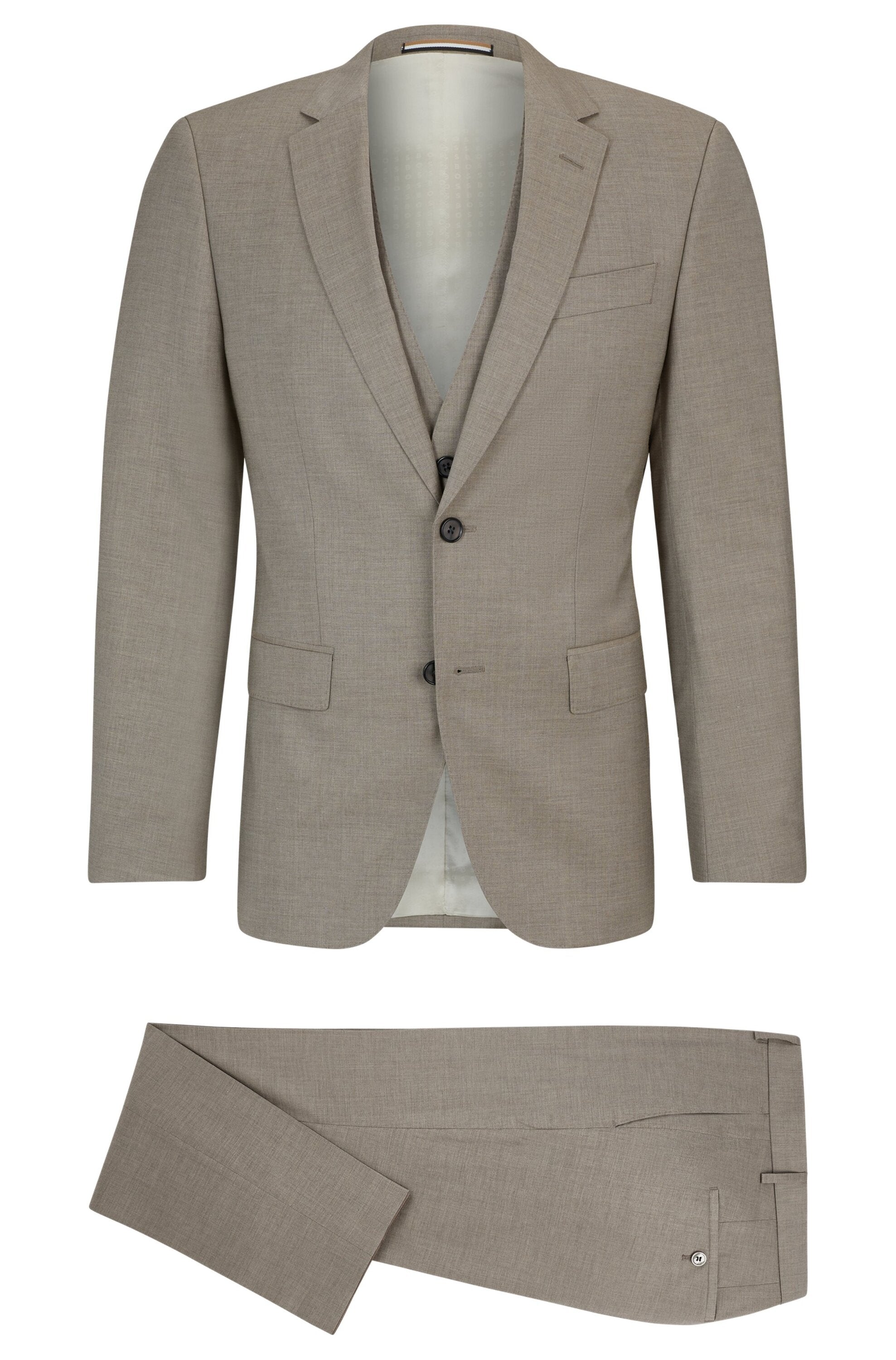 Costume trois pièces beige Hugo Boss