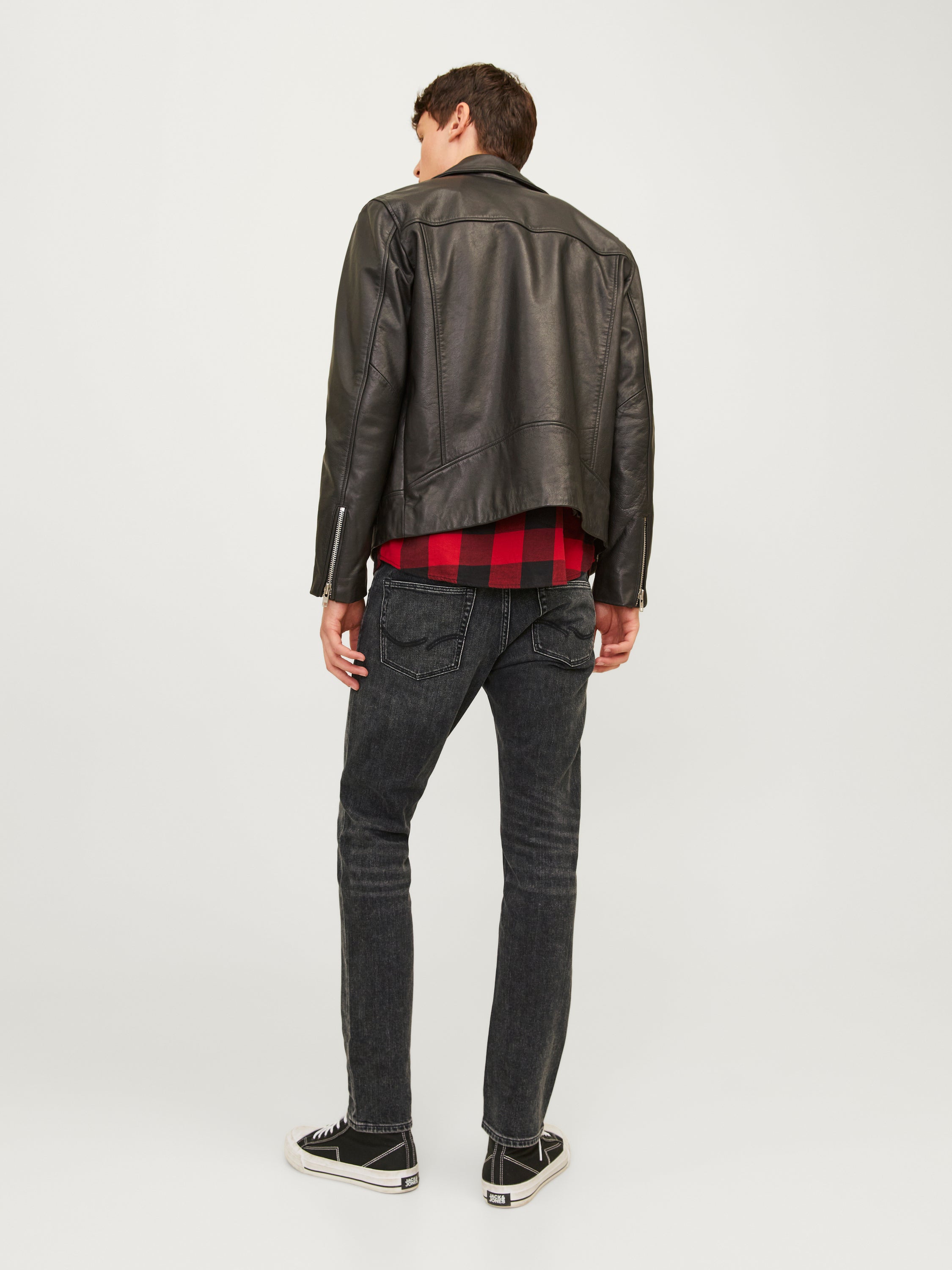 Grijze slim fit jeans Jjiglenn Jack & Jones