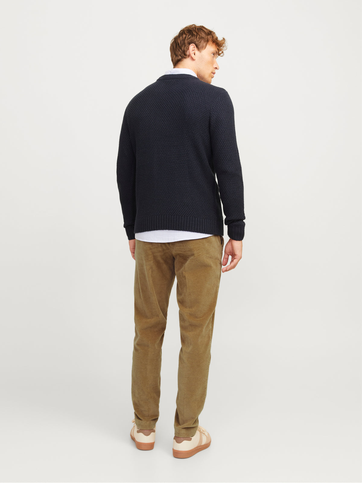 Beige broek in ribfluweel tapered fit Jack&Jones