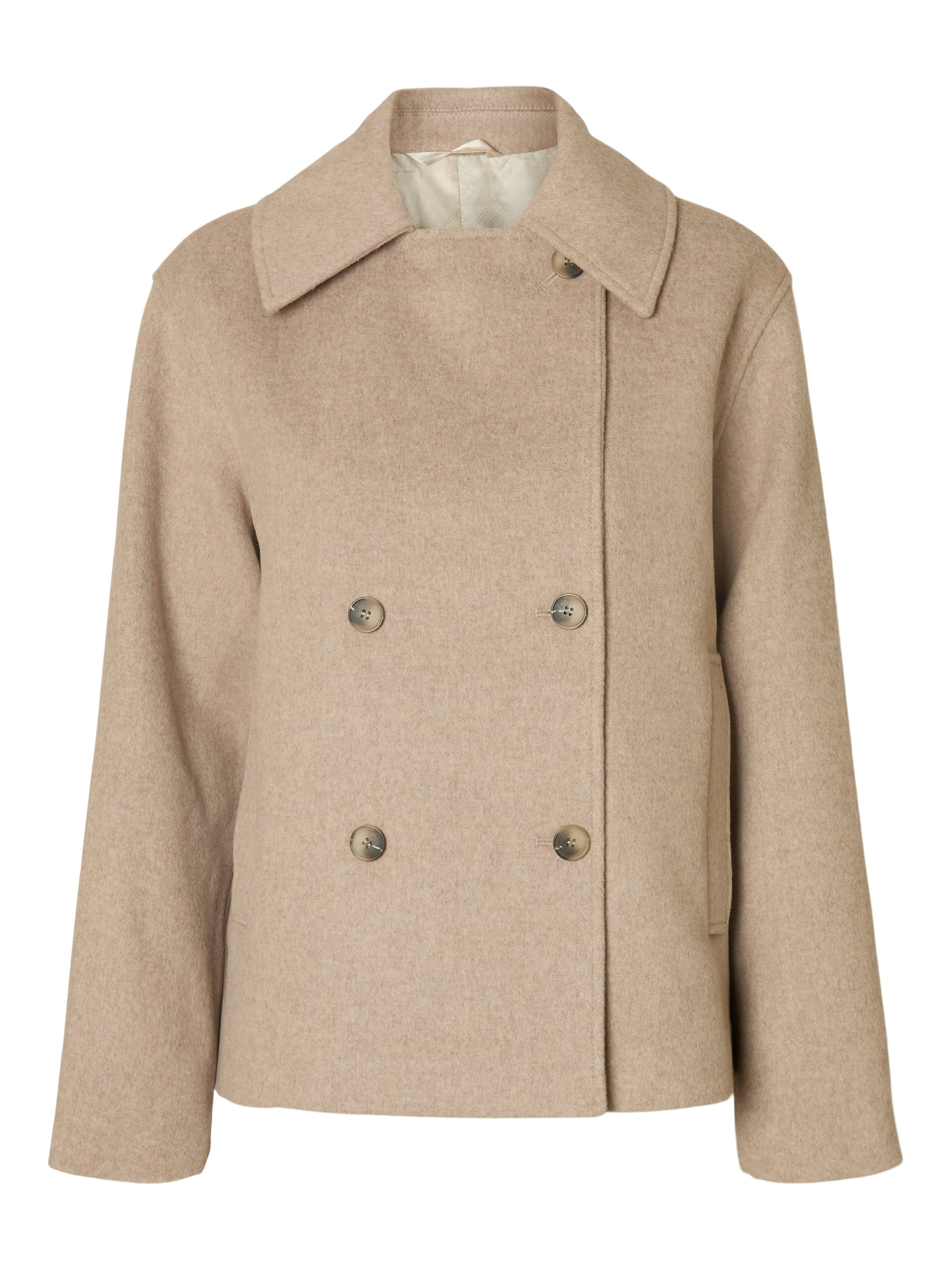 Sandshell jas wool Selected