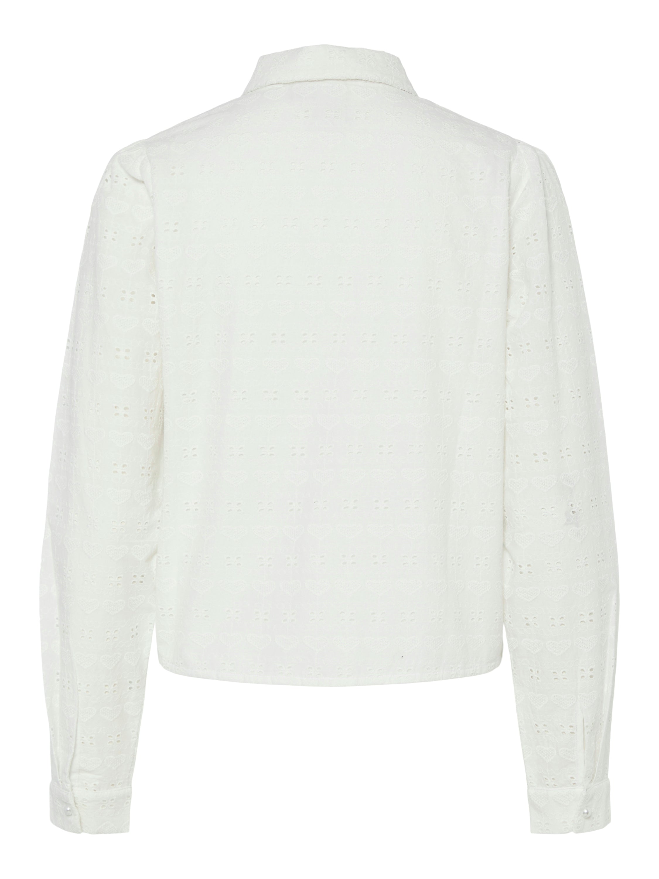 Chemisier blanc étoilé en dentelle YAS