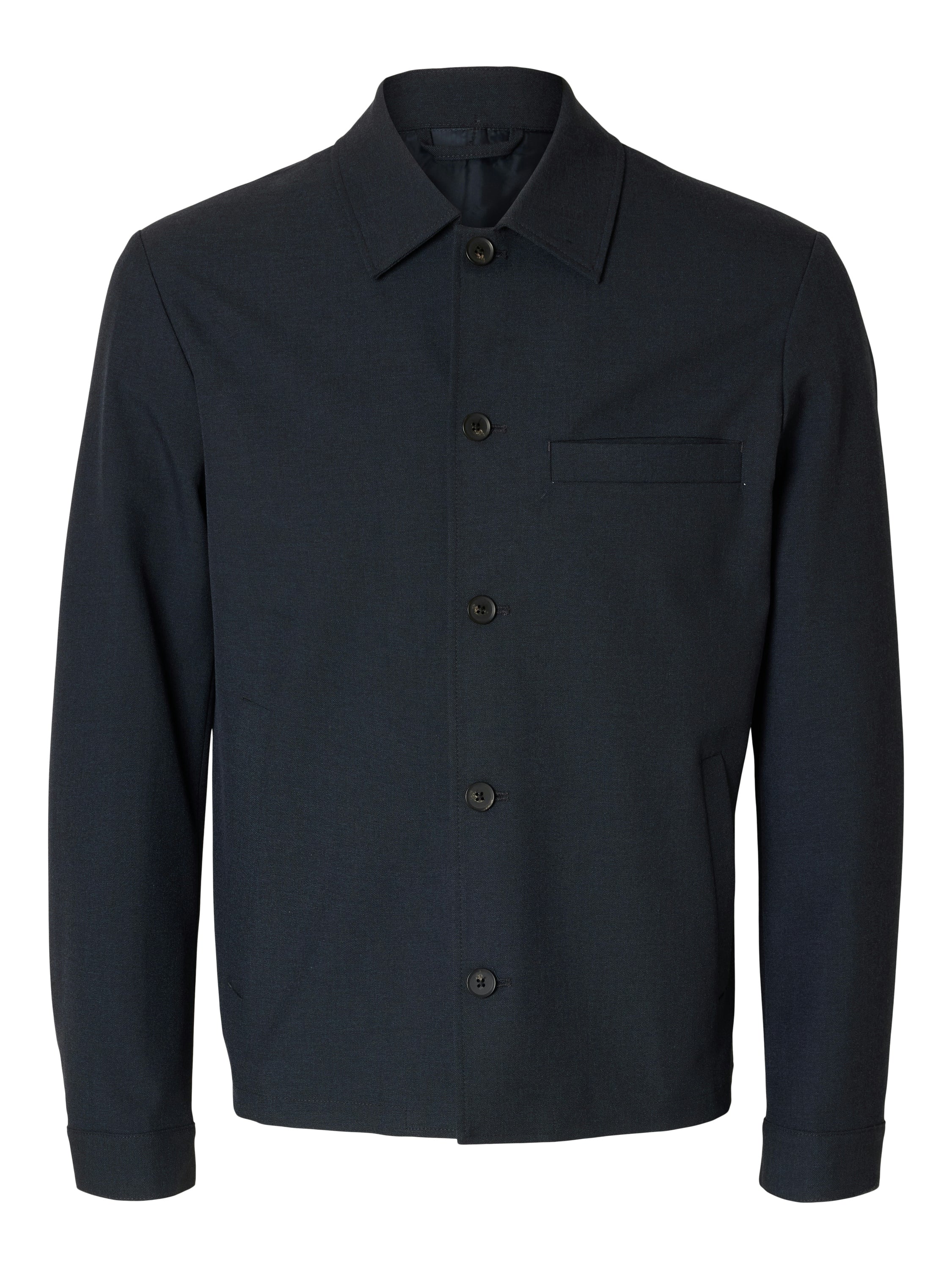 Donkerblauw overhemd Selected