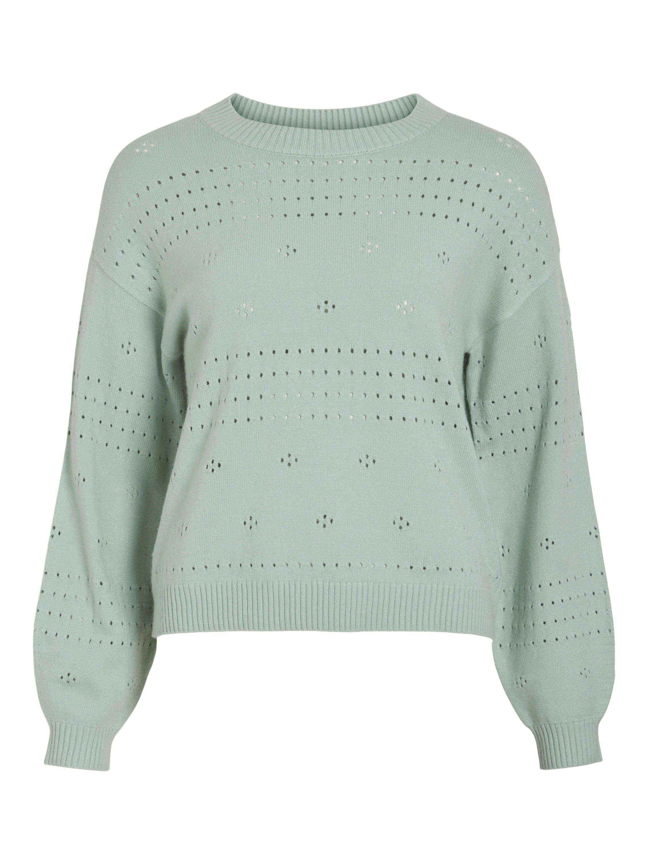Lichtgroene pull met boothals Viril Vila