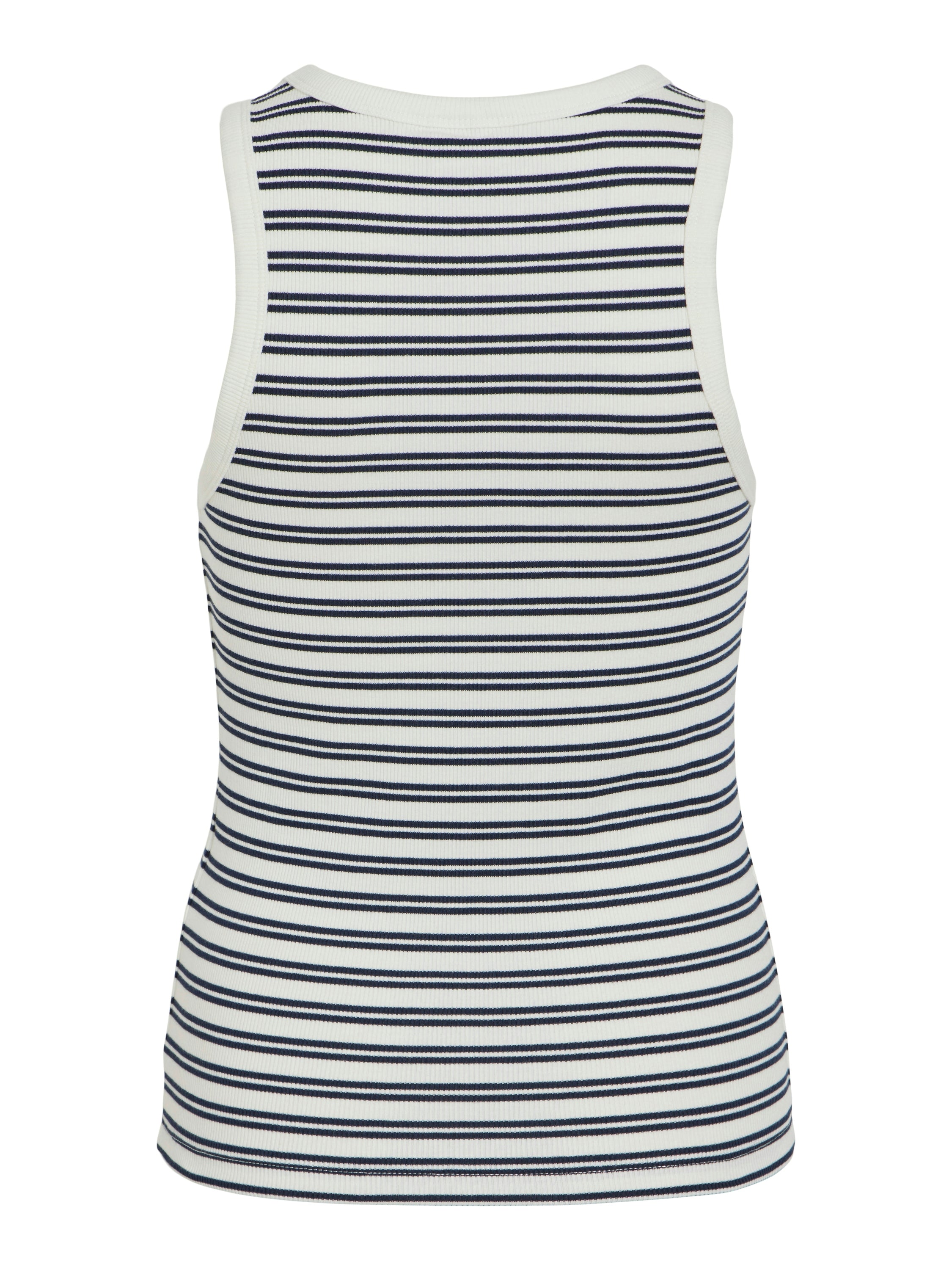 Haut bleu marine/blanc neige à rayures Vila