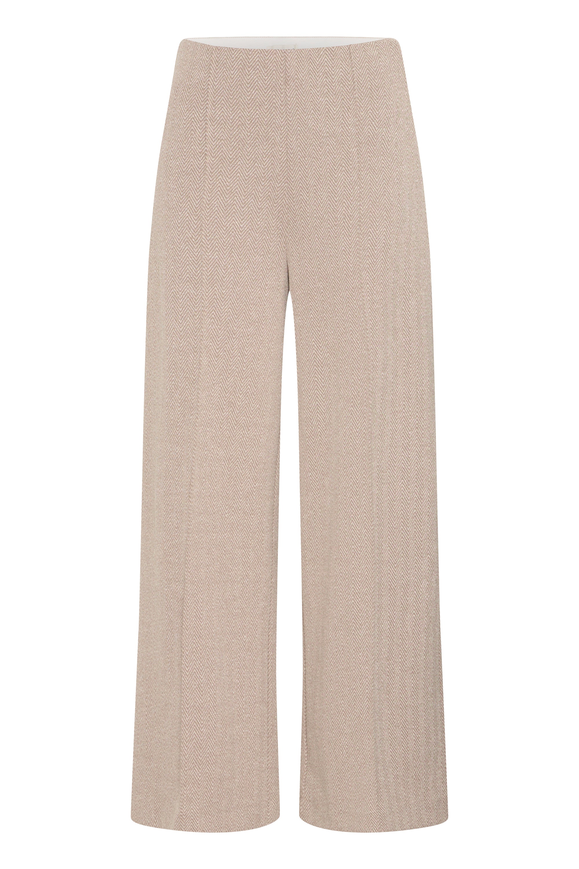 Groene comfortabele geklede broek Kate Jacquard Ichi