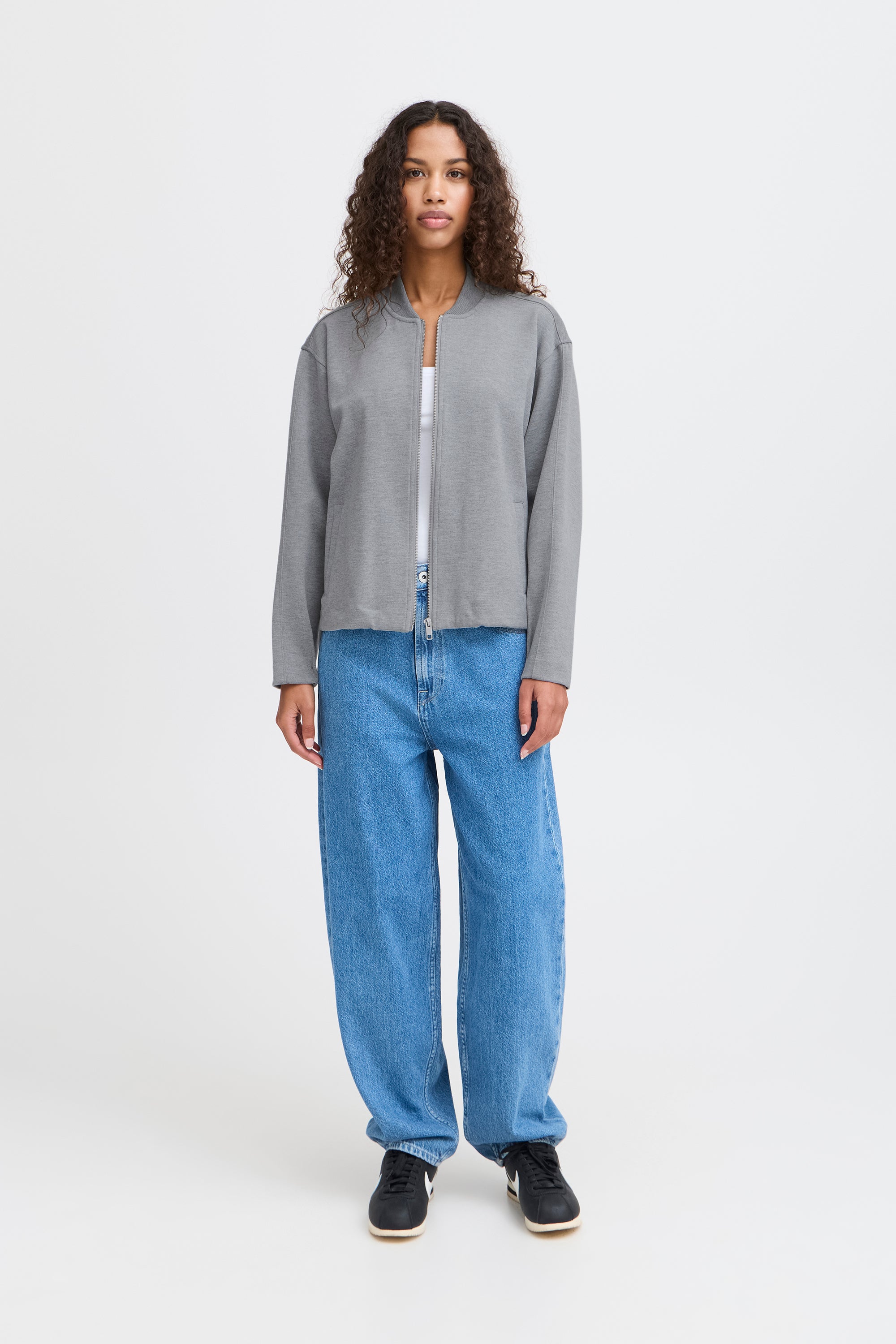 Gilet gris avec lien en bas Kate Neo Ichi