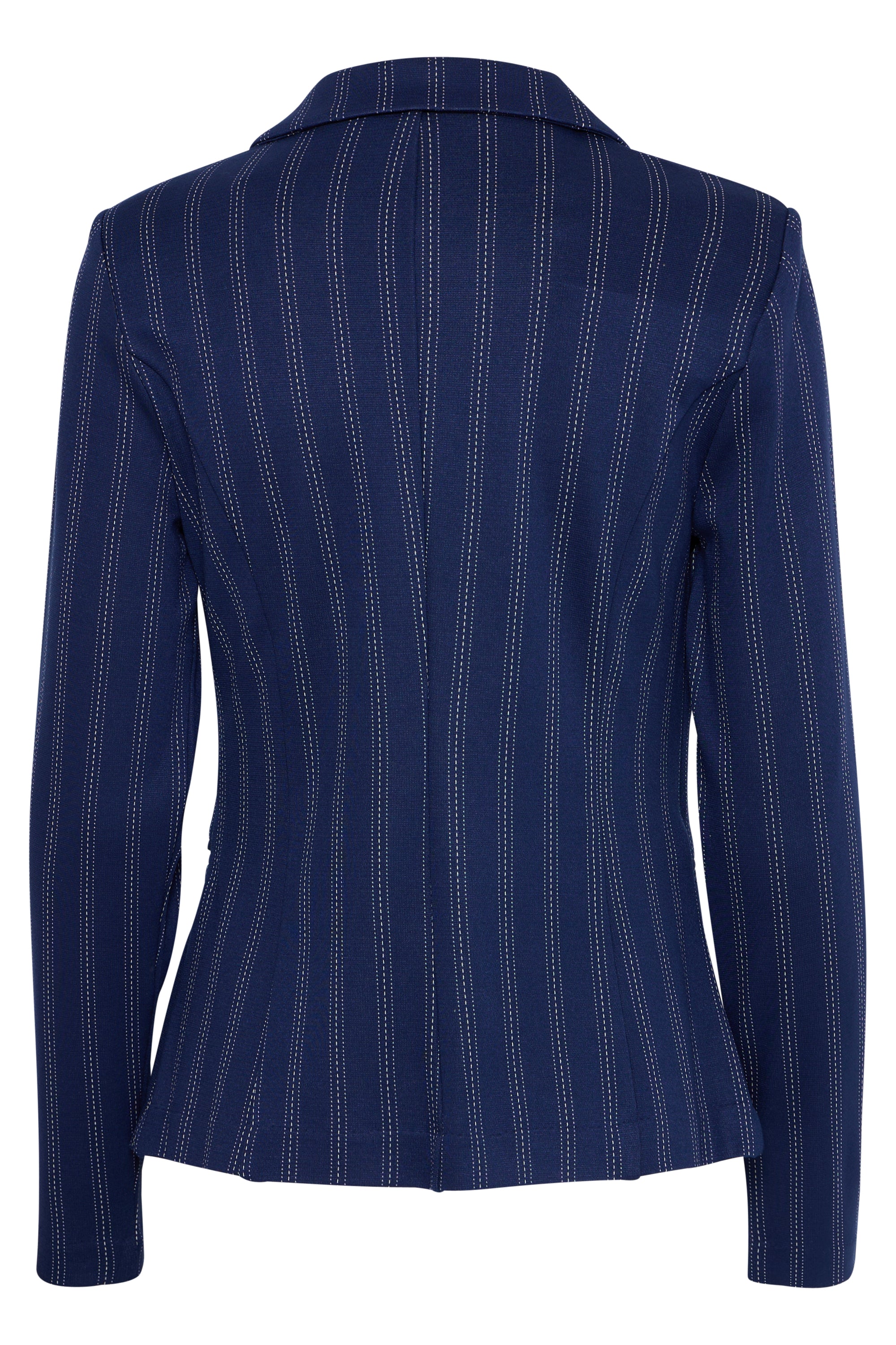 DSonkerblauwe blazer met krijtstreep Ruti Ichi