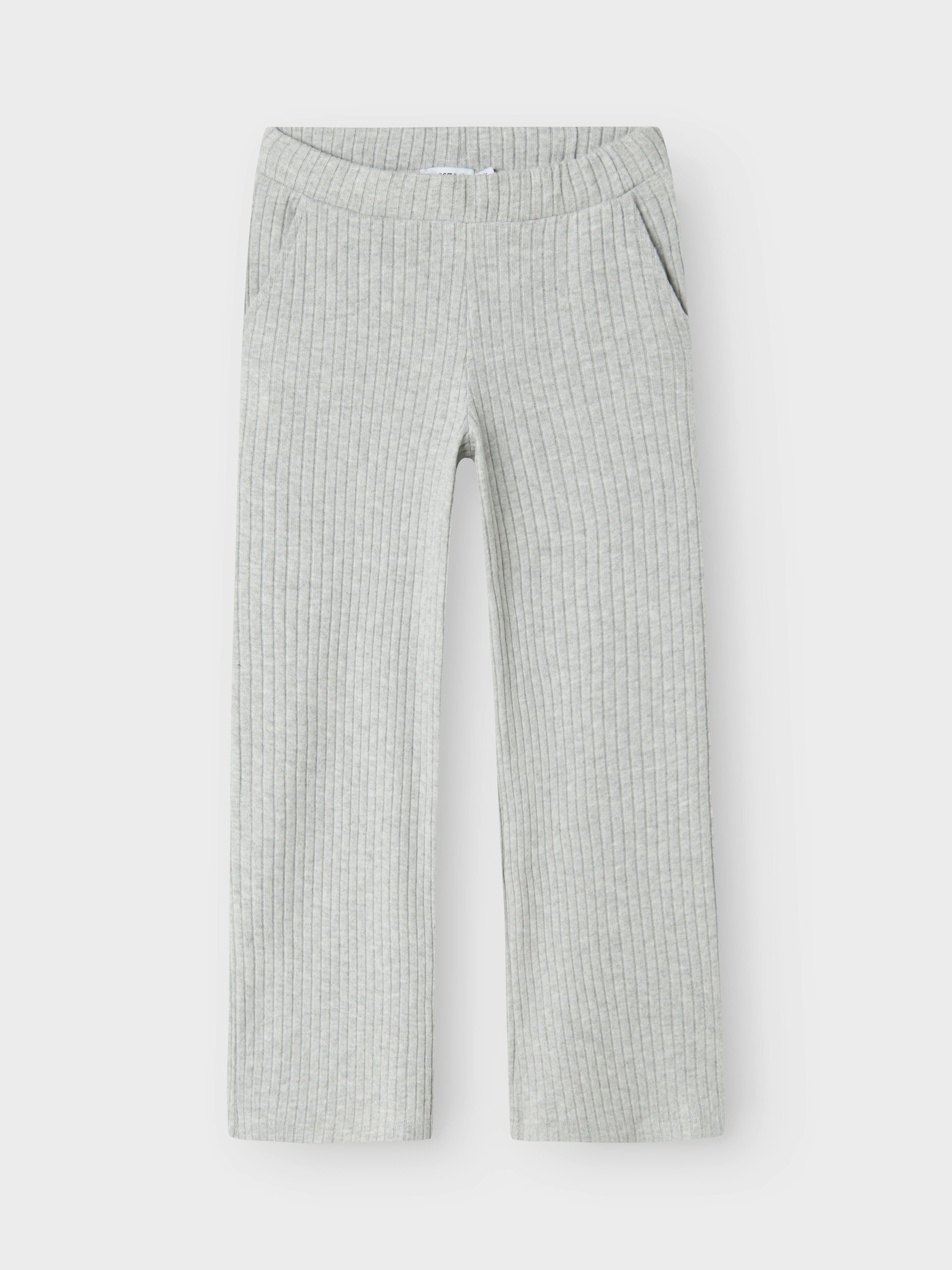 Grijze comfortabele wijde broek in ribbel Name It