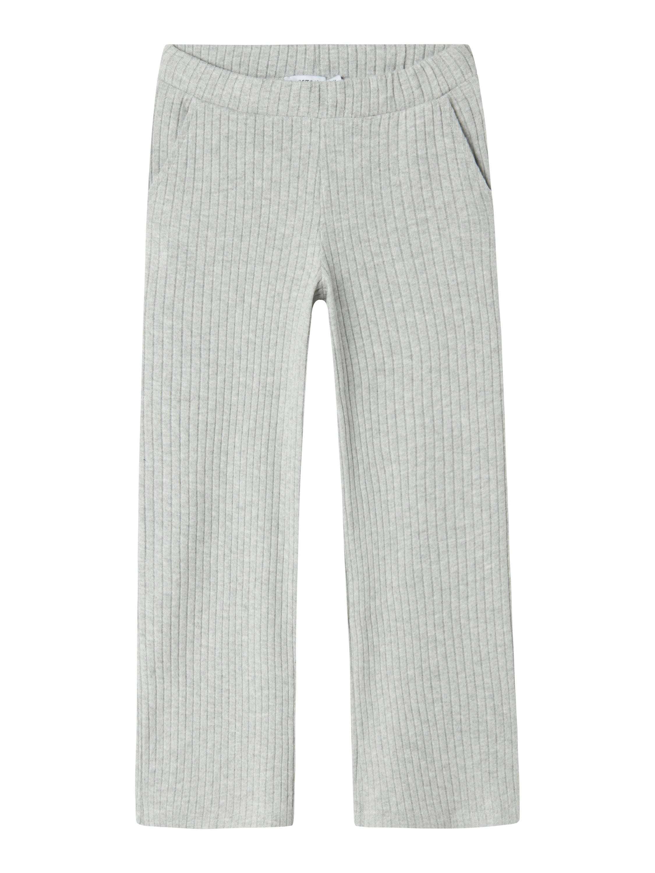 Grijze comfortabele wijde broek in ribbel Name It
