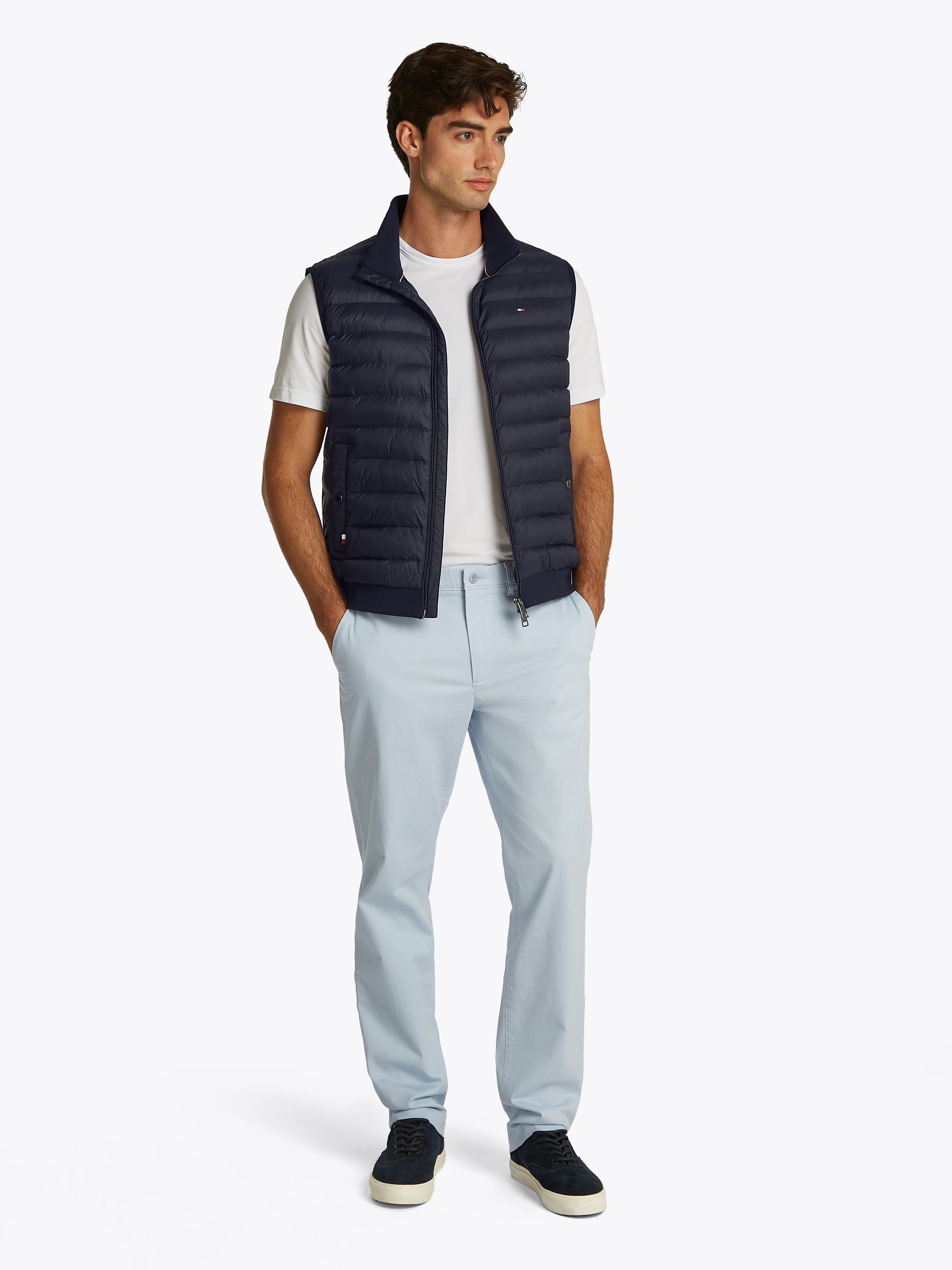 Gilet sans manches matelassé bleu foncé Tommy Hilfiger