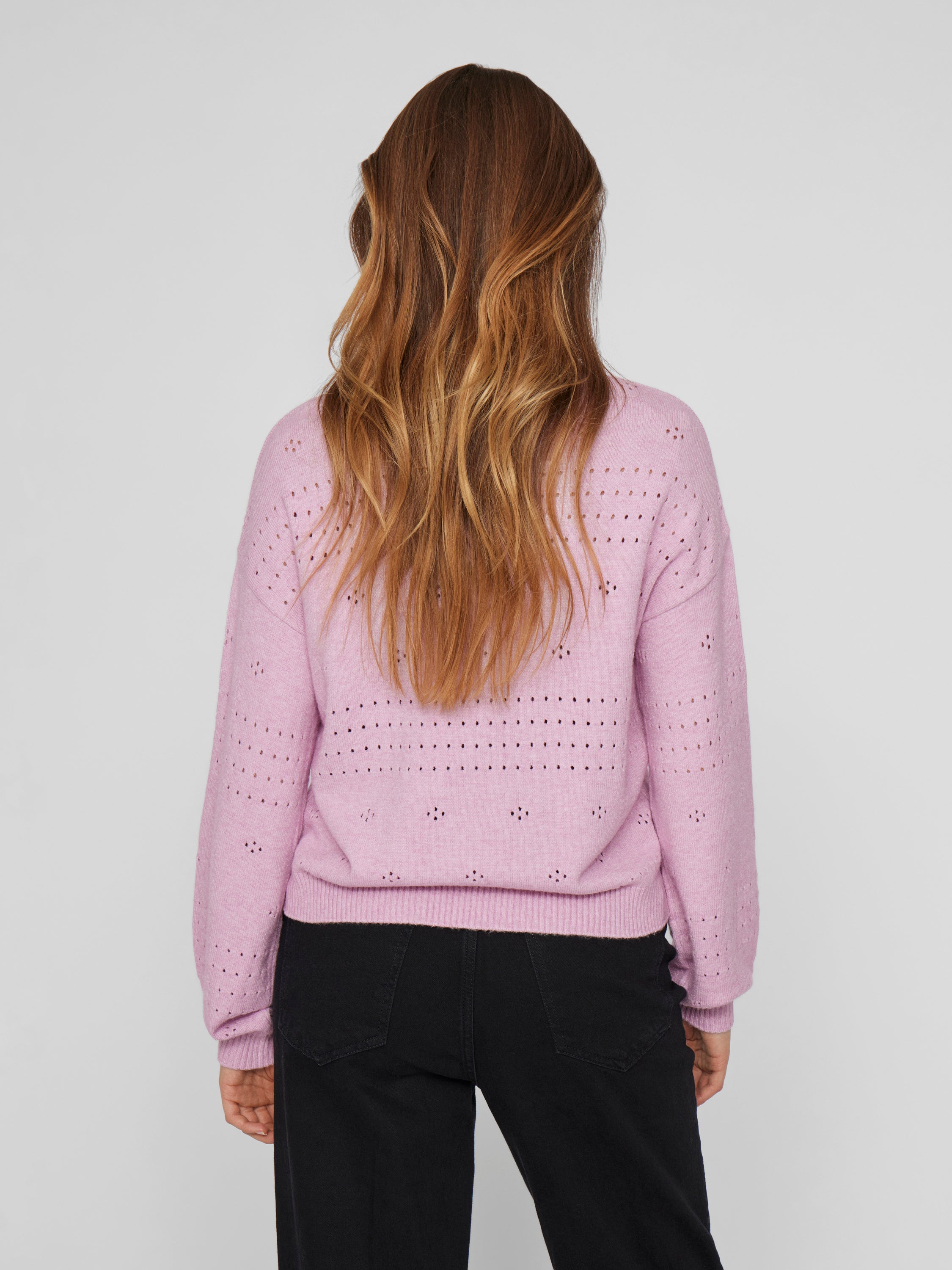 Paarskleurige pull met boothals Viril Vila
