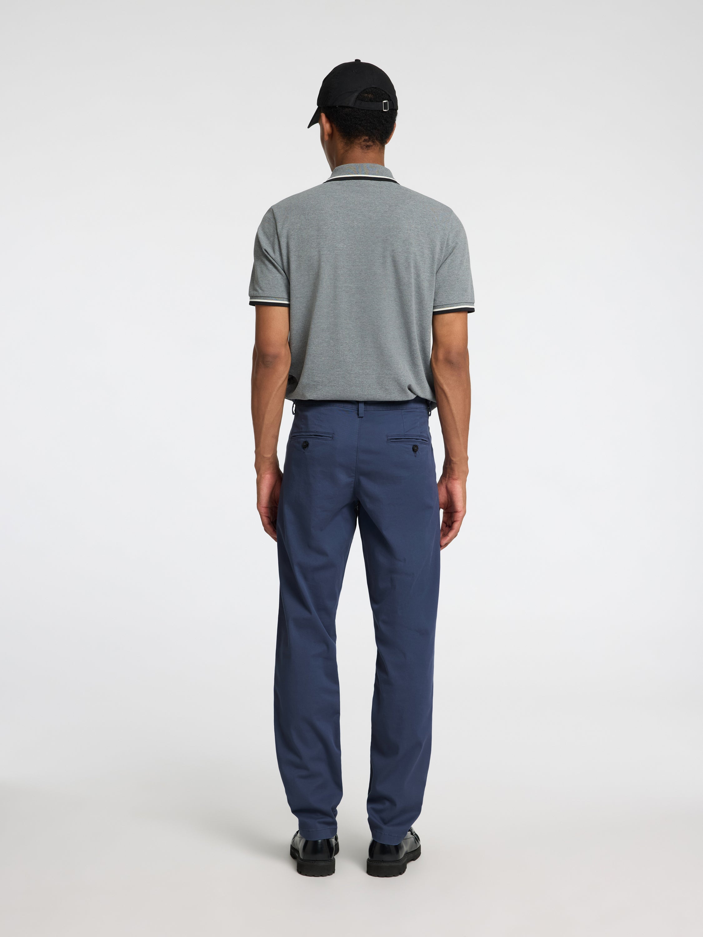 Ocean blauwe slim fit chino Selected