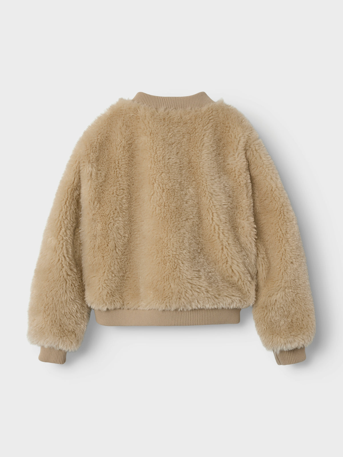 Beige jas in teddy Name It